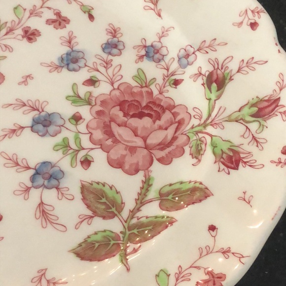 Gorgeous Johnson Brothers Rose Chintz Pink 11" Oval Serving Platter - Picture 4 of 9